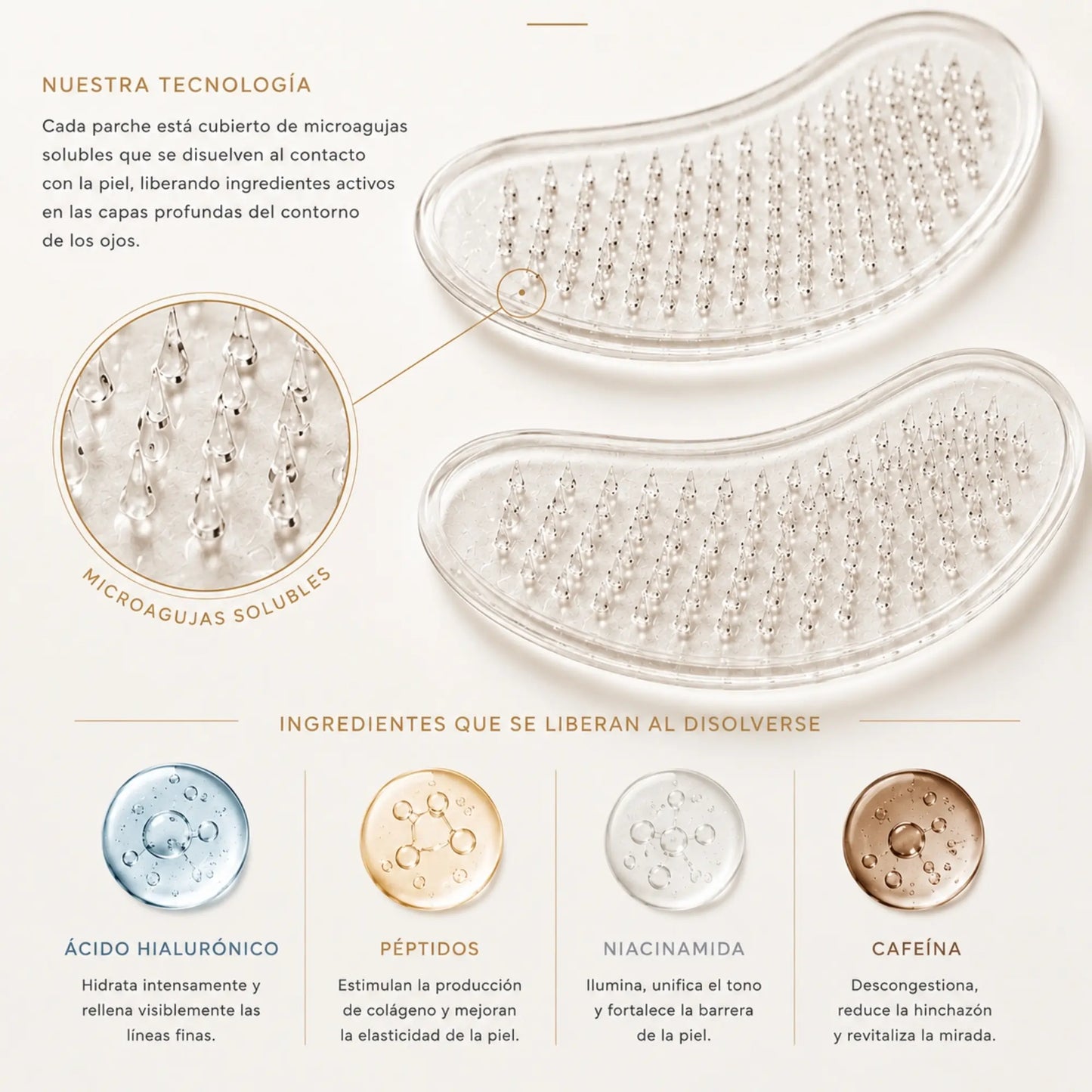 Parches de Microinfusión para Ojos y Surcos Nasogenianos